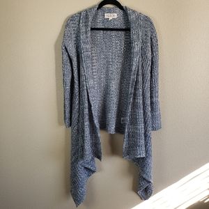 Pink Rose Blue/White Knit Cardigan